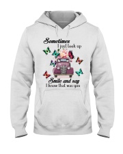 Sometimes I just look up Hooded Sweatshirt tile
