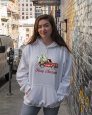 Merry Christmas Hooded Sweatshirt lifestyle-unisex-hoodie-front-1
