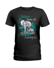 I Believe There Are Angels Ladies T-Shirt tile
