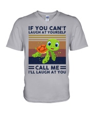 If you can't laugh at yourself call me V-Neck T-Shirt tile