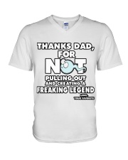 Thanks Dad for not pulling out V-Neck T-Shirt thumbnail