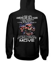 I Am An American Old Man - I Love My Nurse Wife Hooded Sweatshirt thumbnail