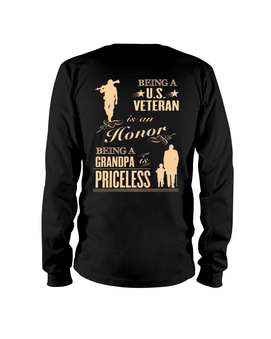 LIMITED EDITION - BEING A US VETERAN - GRANDPA Long Sleeve Tee