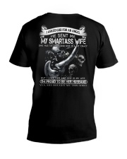 MY SMARTASS WIFE - MY ANGEL V-Neck T-Shirt thumbnail