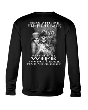MESS WITH MY WIFE Crewneck Sweatshirt thumbnail