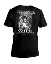 MESS WITH MY WIFE V-Neck T-Shirt thumbnail