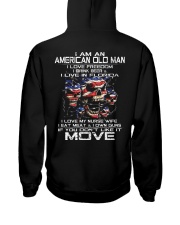 I Am An American Old Man - I Love My Nurse Wife Hooded Sweatshirt thumbnail