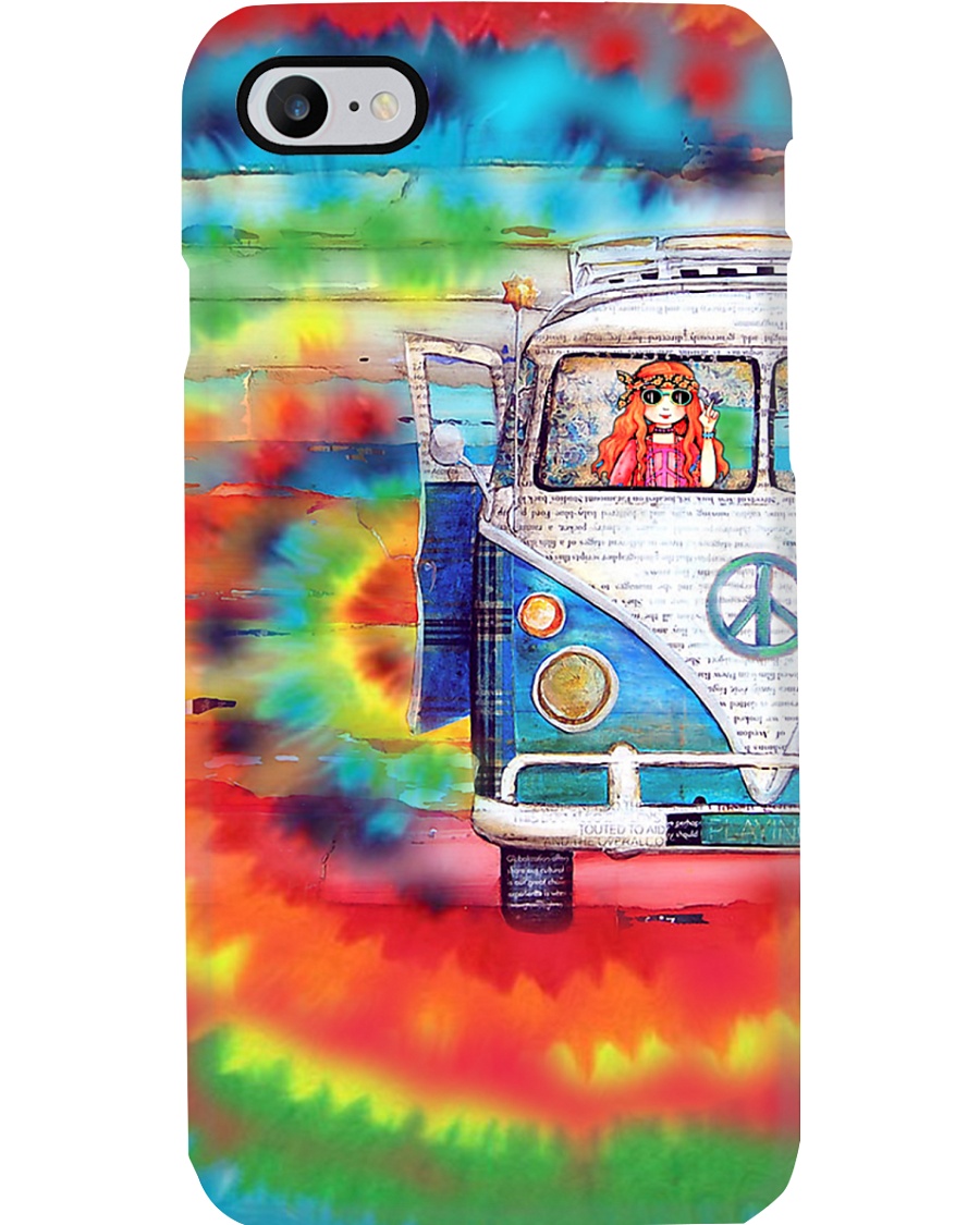 Hippie Girl - Vw Bus Phone Case