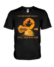 On A Dark Desert Highway V-Neck T-Shirt thumbnail