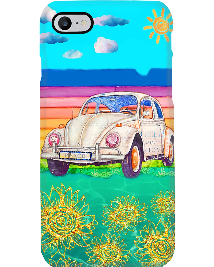 Sunflower Vw Bug 2 Phone Case