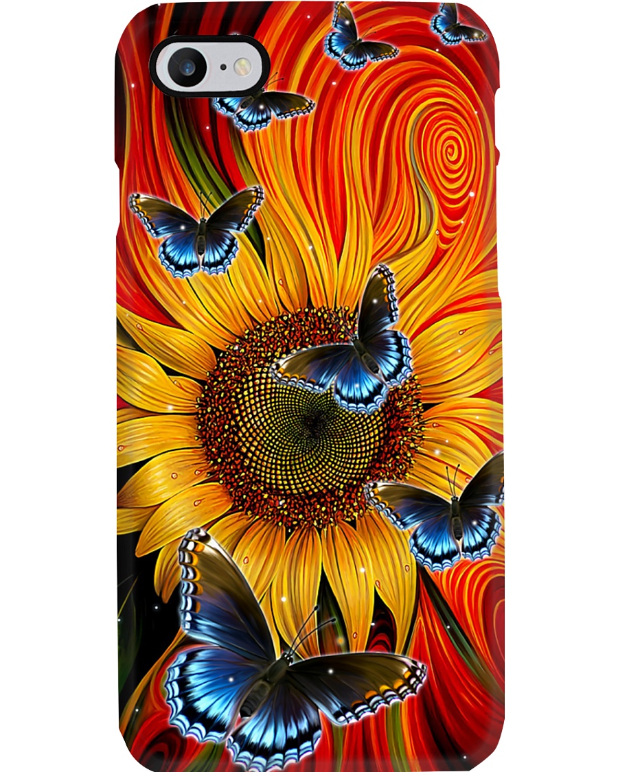 Sunflower - Butterfly Phone Case