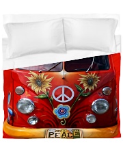 Hippie Vw Bus Duvet Cover - King thumbnail