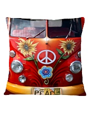 Hippie Vw Bus Square Pillowcase thumbnail