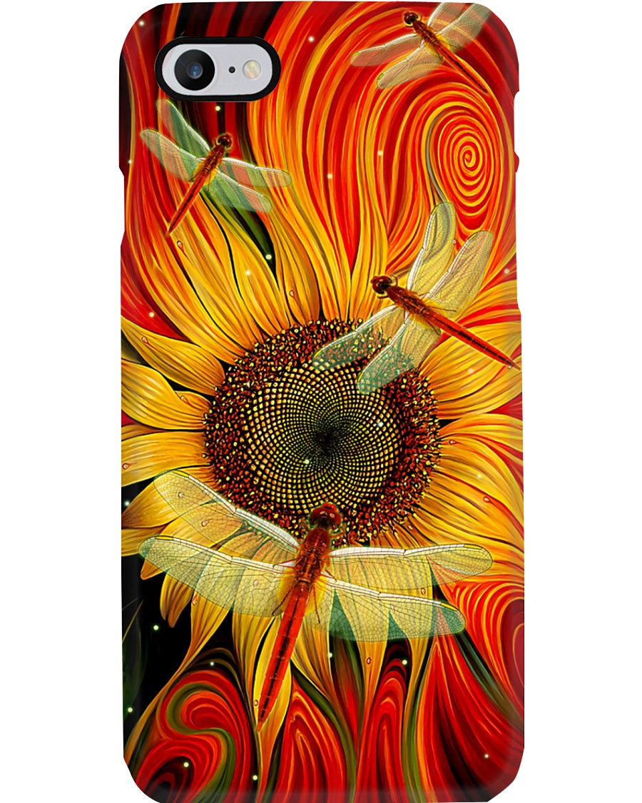 Sunflower - Dragonfly Phone Case