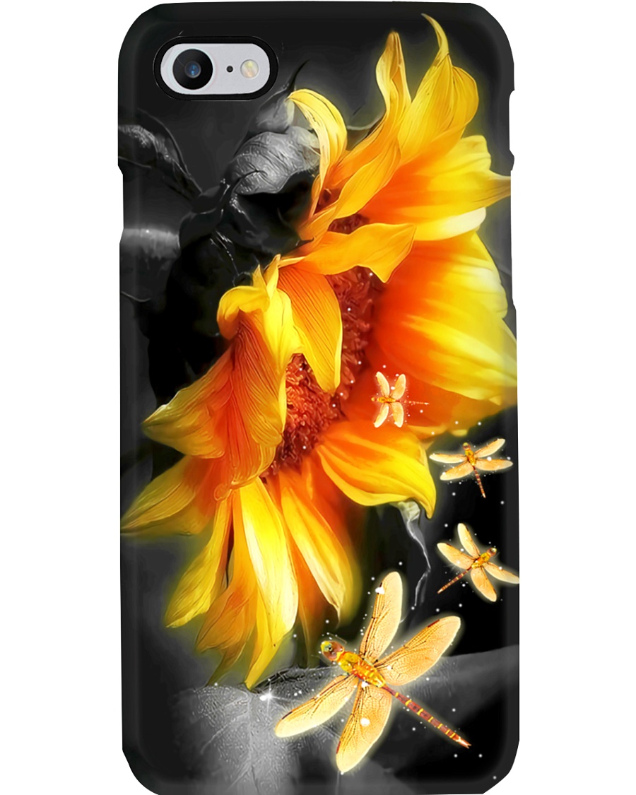 Sunflower - Dragonfly Phone Case