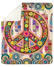 Hippie Art Sherpa Fleece Blanket - 50" x 60" thumbnail