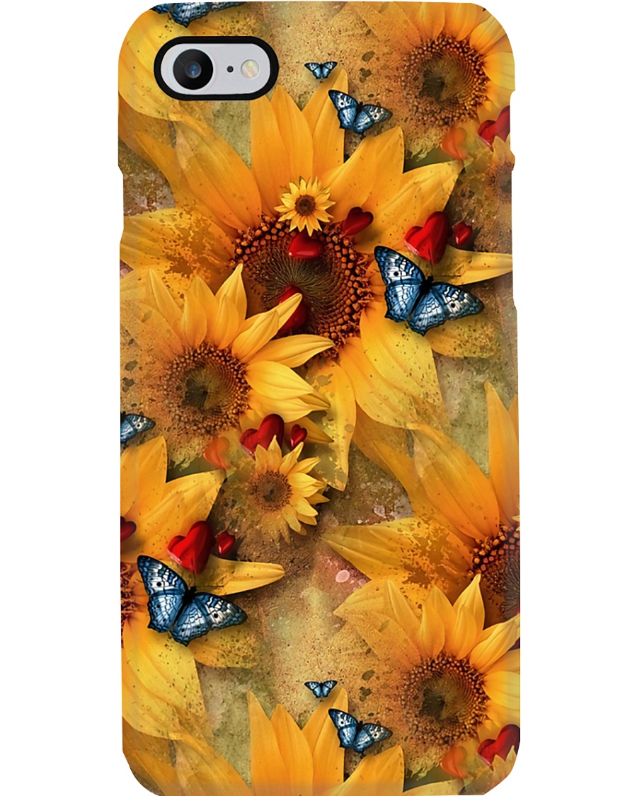 Sunflower - Butterfly Phone Case