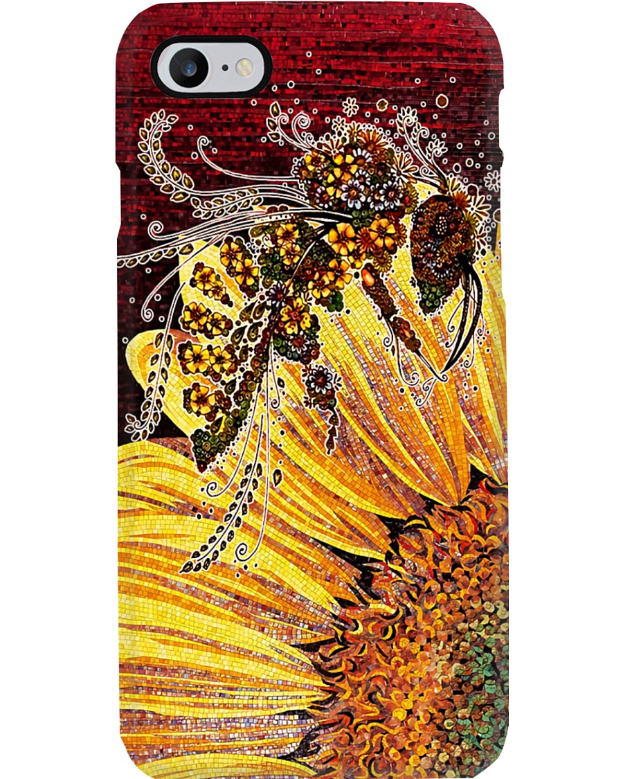 Bee Sunflower Phone Case
