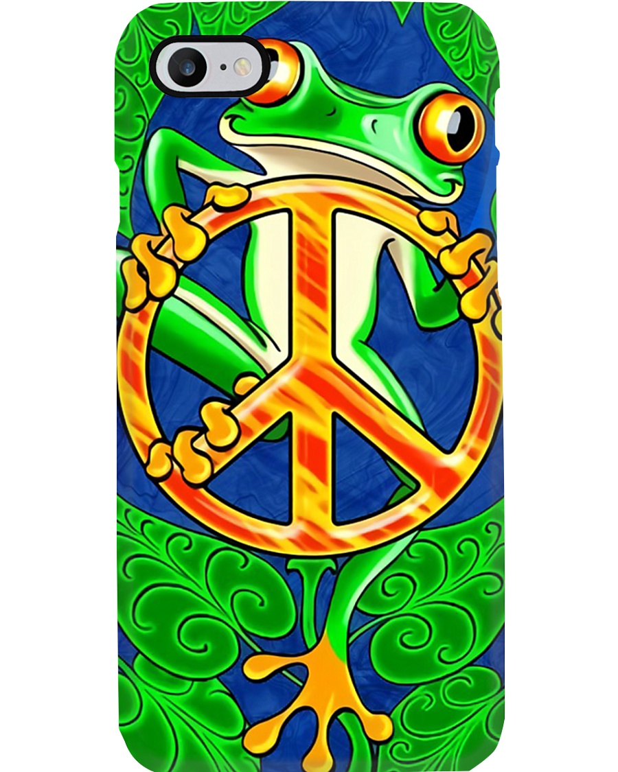 peace frog Phone Case