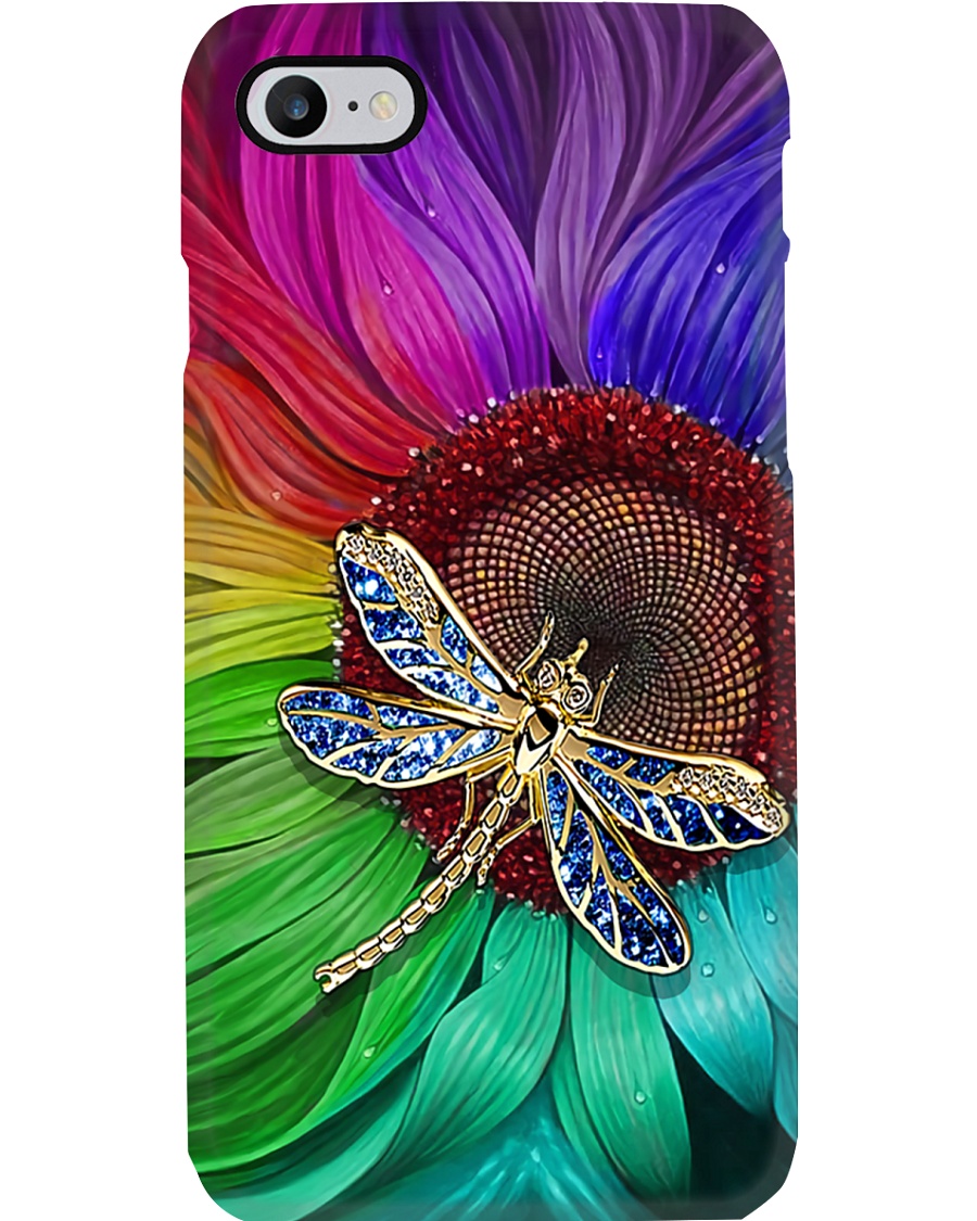 Sunflower - Dragonfly Phone Case