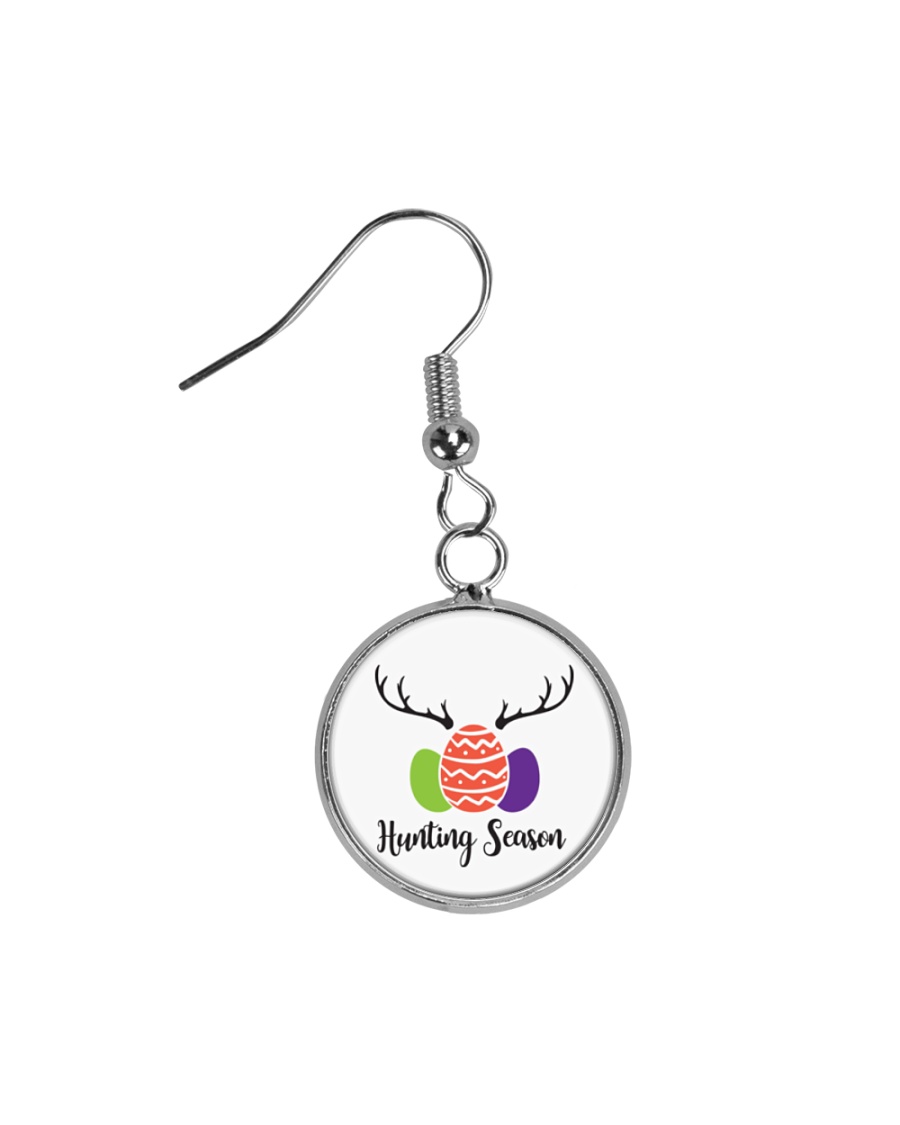 Easter Hunting Season Circle Earrings