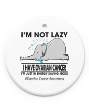 Ovarian Cancer Circle Ornament (Porcelain) tile