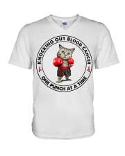 Blood Cancer V-Neck T-Shirt tile