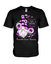Pancreatic Cancer V-Neck T-Shirt tile