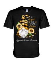 Appendix Cancer V-Neck T-Shirt tile