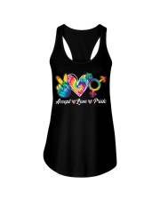 Accept Love Pride Ladies Flowy Tank tile