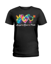 Accept Love Pride Ladies T-Shirt tile