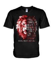 Multiple Myeloma V-Neck T-Shirt tile