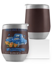 Colon Cancer Wine Tumbler tile