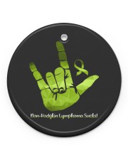 Non-Hodgkin Lymphoma Circle Ornament (Porcelain) tile