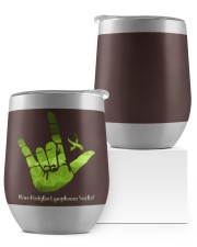 Non-Hodgkin Lymphoma Wine Tumbler tile