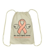 Uterine Cancer Drawstring Bag tile