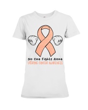 Uterine Cancer Premium Fit Ladies Tee tile