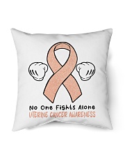 Uterine Cancer Indoor Pillow tile