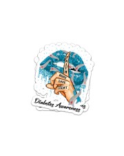Faith Hope Love Fight Blue Ribbon Diabetes Awareness Sticker tile