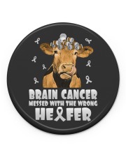 Brain Cancer Circle Ornament (Porcelain) tile