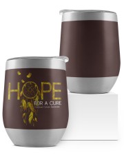 Childhood Cancer Wine Tumbler tile