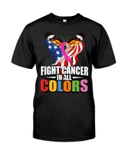 Cancer Day Butterfly Fight Cancer In All Colors Premium Fit Mens Tee tile