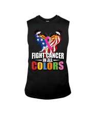 Cancer Day Butterfly Fight Cancer In All Colors Sleeveless Tee tile