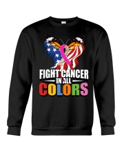 Cancer Day Butterfly Fight Cancer In All Colors Crewneck Sweatshirt tile