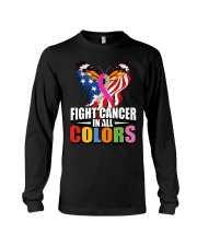 Cancer Day Butterfly Fight Cancer In All Colors Long Sleeve Tee tile
