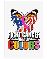 Cancer Day Butterfly Fight Cancer In All Colors Vertical Poster tile