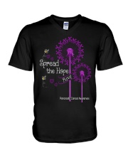 Pancreatic Cancer V-Neck T-Shirt tile