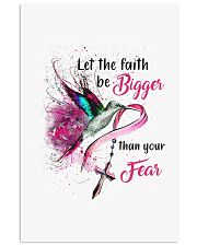 Let the faith be bigger than your fear Vertical Poster tile