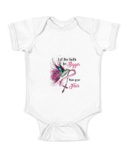 Let the faith be bigger than your fear Baby Onesie tile