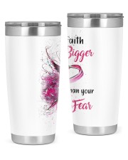 Let the faith be bigger than your fear 20oz Tumbler tile